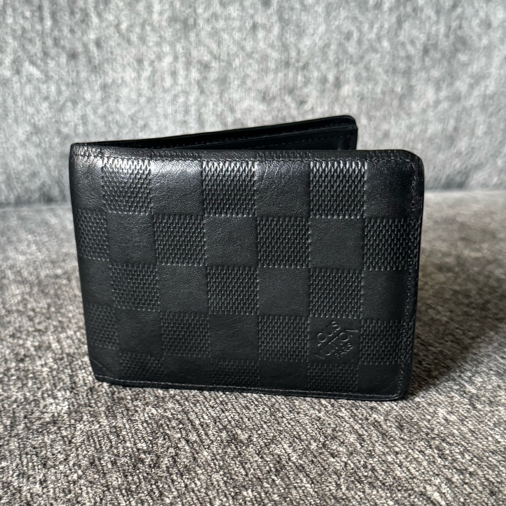Louis Vuitton Black Checkered Men's Wallet